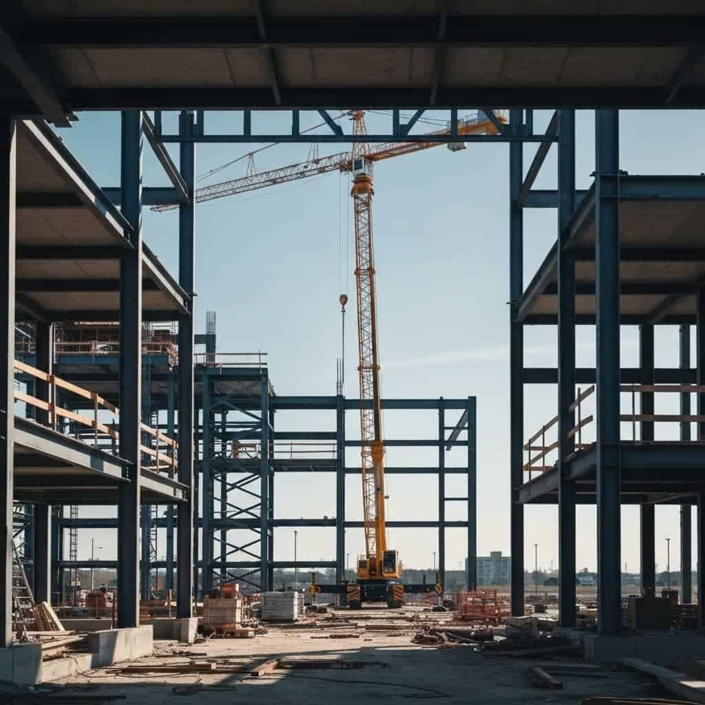 Commercial real estate under renovation in the Washington DC region
