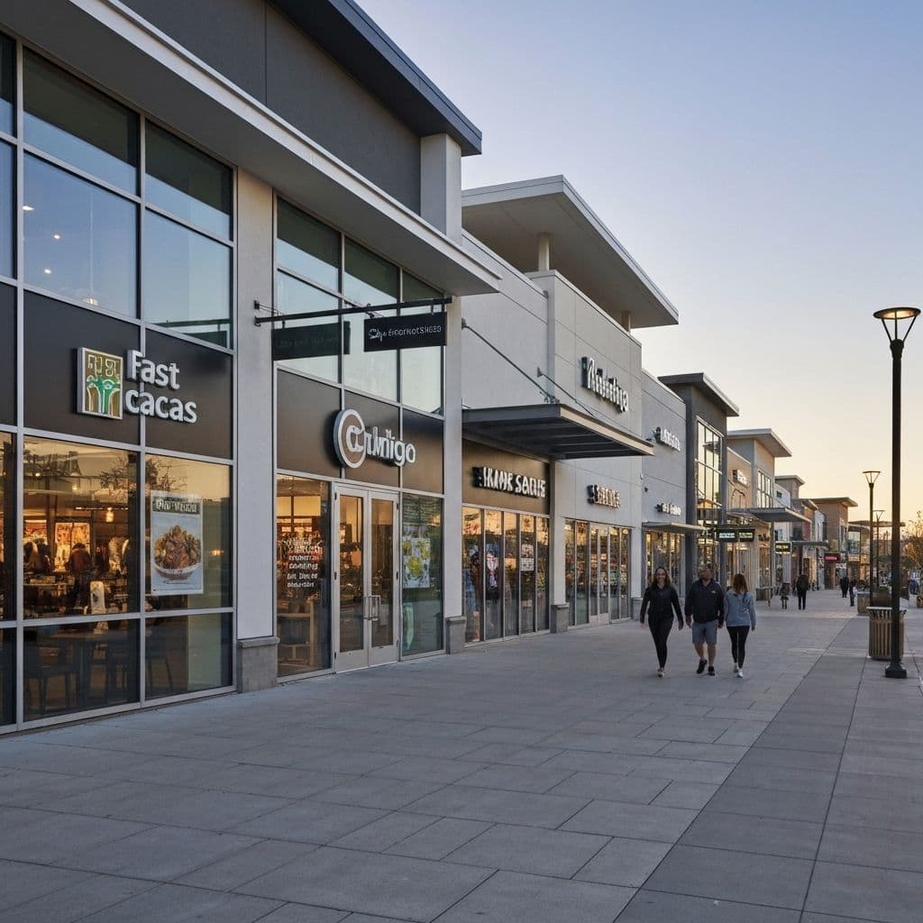 Anchored retail center acquisition with bridge loan financing